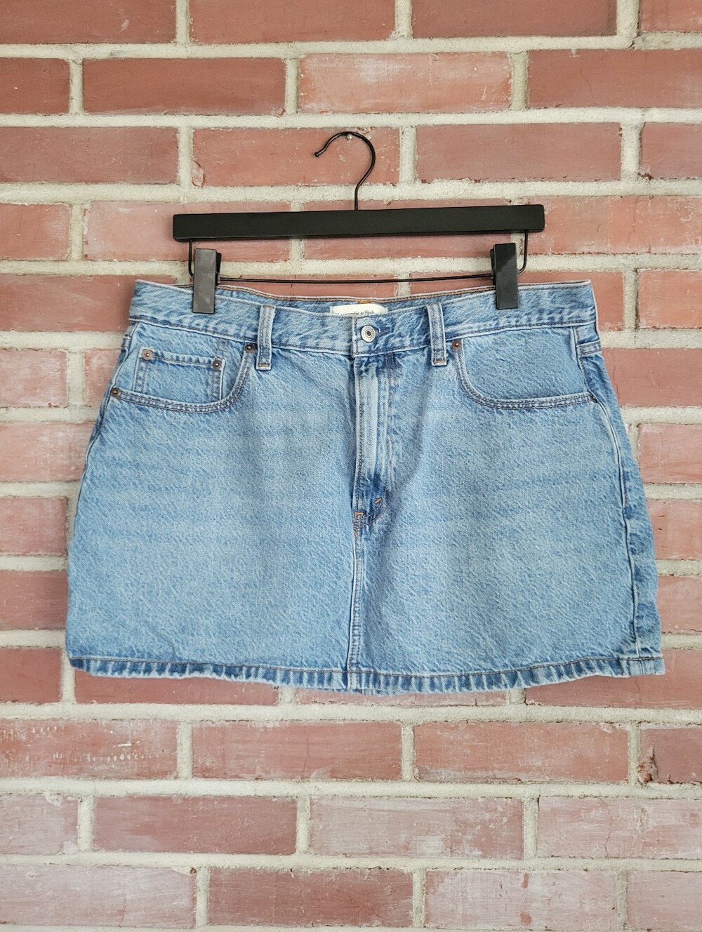 Abercrombie & Fitch Light Blue Denim Mini Skirt